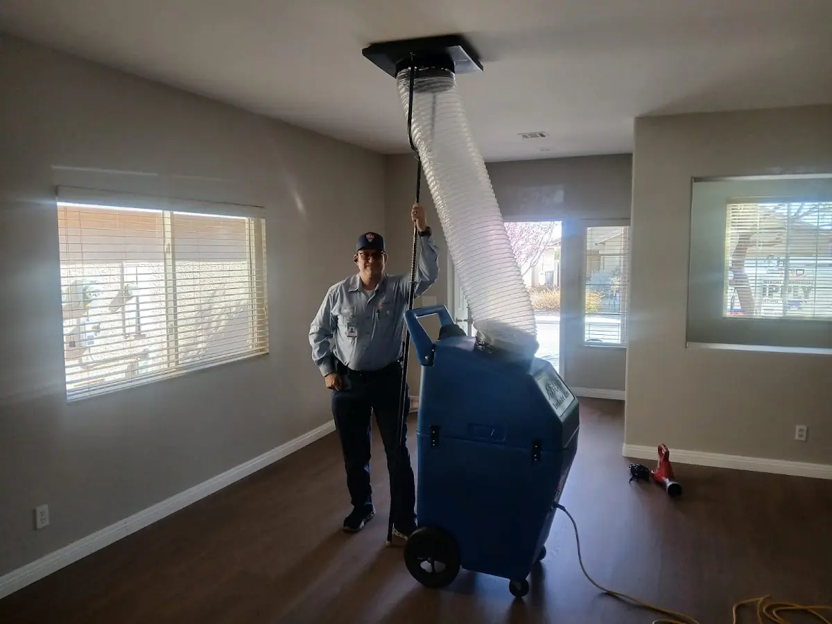 Professional Dryer Vent Cleaning work inside a Haslet home